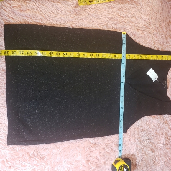 NWT ANN TAYLOR black and white sparkle top - Picture 6 of 8